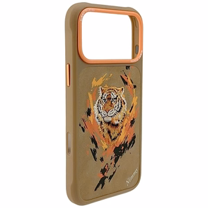 Nimmy Tiger MagSafe Suojakuori iPhone 17 Pro:lle - vaaleanruskea