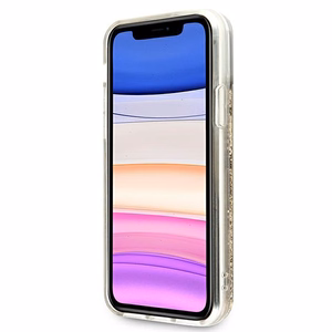 Guess 4G Big Liquid Glitter suojakuori iPhone 11 6.1" / Xr:lle - kultainen