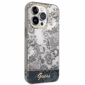 Guess GUHCP14XHGPLHG iPhone 14 Pro Max 6.7 "harmaa / harmaa kovakotelo Porcelain kokoelma