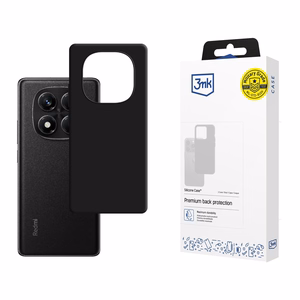 3mk Silikoninen Suojakuori Xiaomi Redmi Note 14 Pro 5G:lle - Musta