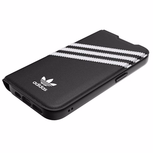 Adidas OR Booklet Case PU iPhone 14 Pro musta/valkoinen 50196