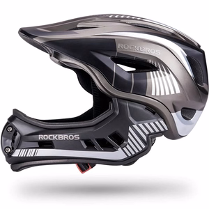 Rockbros TT-32SBTG-S lasten pyöräilykypärä irrotettavalla leukasuojalla, koko S - harmaa