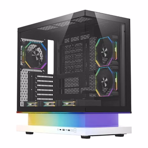 DarkFlash F1 ATX -tietokonekotelo ja 6 tuuletinta, valkoinen