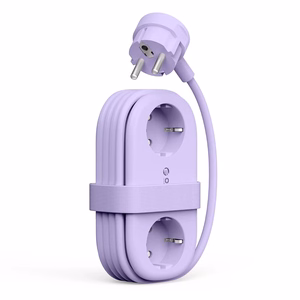 Orico AP3 65W GaN 6in1 jatkojohto 2x AC + 2x USB-A + 2x USB-C - violetti