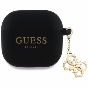 Guess 4G Charm Suojakuori AirPods 4 - Musta