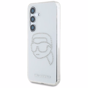 Karl Lagerfeld Rhinestones Karl Head Logo Suojakuori Samsung Galaxy S25 Läpinäkyvä