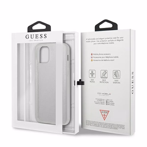 Guess GUHCP12M3D4GTR iPhone 12/12 Pro 6.1" läpinäkyvä kovakotelo 4G 3D kuvio kokoelma