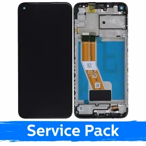 LCD-näyttö yhteensopiva Samsung M115 M11 musta kehyksellä (Service Pack)