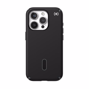 Speck Presidio2 Pro ClickLock MagSafe-suojakuori iPhone 15 Pro -puhelimelle, musta/liuskeenharmaa