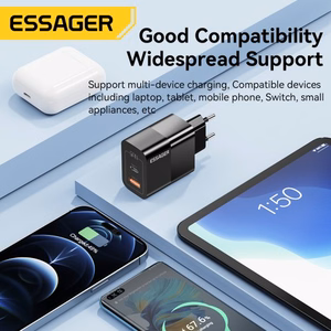 Charger Essager "GaN Pinson" White 33W (PD / QC3.0)