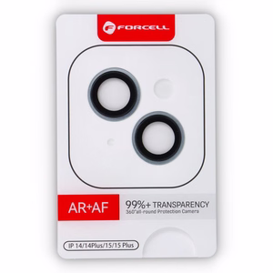 Kameran lasi iPhone 15 / 15 Plus:lle Forcell Premium sininen