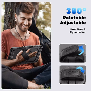 Tech-Protect Solid Suojakuori Samsung Galaxy Tab A9+ / A11+ Plus 11.0 X210 / X215 / X216 / X230 / X235 / X236:lle - Musta