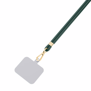 3mk EasyClip puhelimen kaulahihna, tummanvihreä (kultaiset osat)