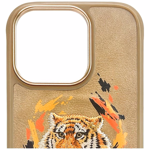 Nimmy Tiger MagSafe Suojakuori iPhone 16 Pro:lle - ruskea