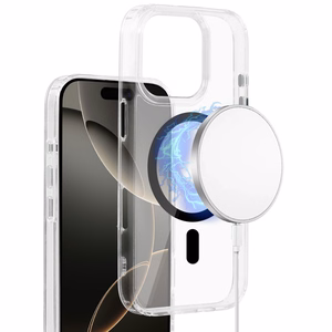Glossy MagSafe Clear Case iPhone 16 Pro:lle musta