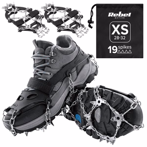 REBEL ACTIVE traction cleats for hiking shoes, size XS, 28–32