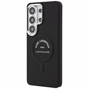 Karl Lagerfeld Suojakuori Embossed Ring RSG Logo MagSafe Samsung Galaxy S26 Ultra:lle musta