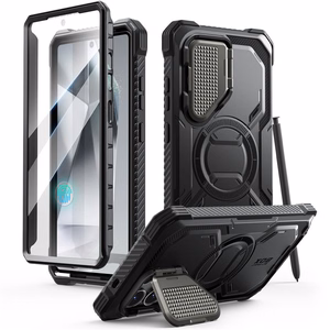 Supcase IBLSN Armorbox Mag Suojakuori Samsung Galaxy S25 Ultralle - musta