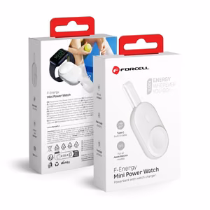 Ulkoinen akku Apple Watch:lle Forcell F-Energy Mini Power Watch 1A 2,5W 1200 mAh valkoinen