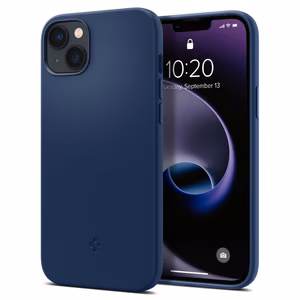 Spigen Silicone Fit Mag Suojakuori MagSafella iPhone 14 Plus:lle - sininen
