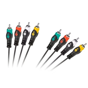 Cabletech Economic 4 RCA–4 RCA -kaapeli, 1,8 m