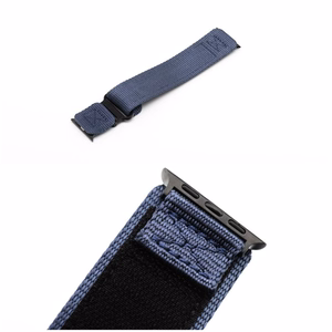 Hihna Apple Watch:lle Forcell F-Design FA05 nylon tarra 42 / 44 / 45 / 49 mm sininen