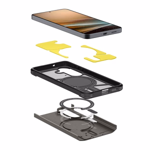 Spigen Tough Armor Mag MagSafe Suojakuori Samsung Galaxy S26:lle - harmaa