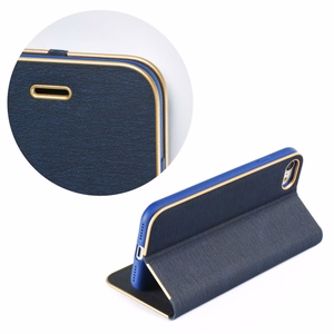 Flip case for Samsung J5 2017 Luna Book Gold navy blue