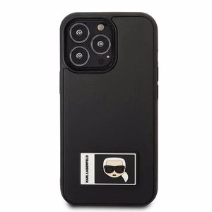 Karl Lagerfeld Ikonik Patch kotelo iPhone 13 Pro / iPhone 13 - musta