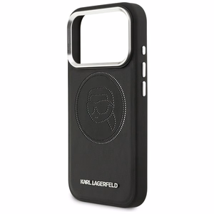 Karl Lagerfeld K Head Point Logo MagSafe Suojakuori iPhone 17 Prolle - Musta