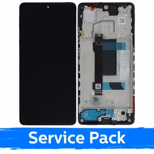 LCD Display for Xiaomi Redmi Note 12 Pro 5G / Poco X5 Pro 5G Black with Frame (Service Pack)
