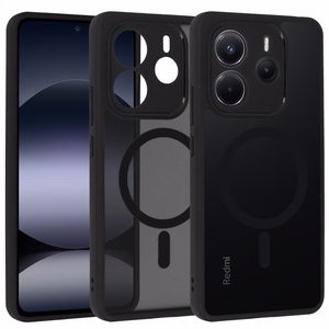 Full Matte Mag Cover Xiaomi Redmi Note 14 5G:lle musta