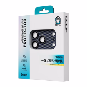 Benks Tempered glass Armor Warrior Lens (SR70) for Iphone 17 Pro Max Aurora (camera island)