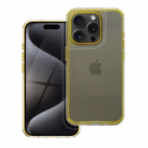 Suojakuori iPhone 14 PRO:lle Matrix Clear keltainen