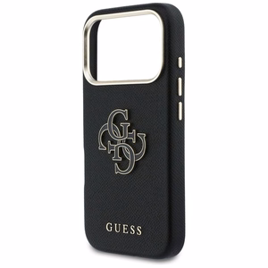 GUESS Suojakuori iPhone 17 Pro Max:lle GUHCP17X5PS4RGGK (PU FW Resin Logo) musta