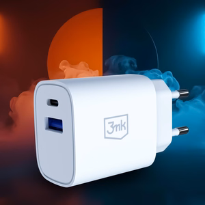 3mk FlowPower 25W 1A1C PD QC4+ seinälaturi - valkoinen