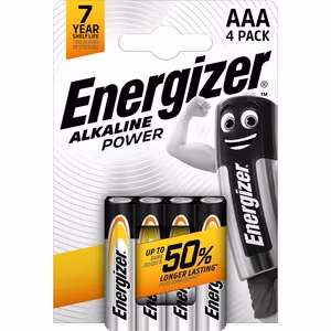 Alkaline battery Energizer Alkaline Power LR03 (AAA) 1.5V 4 pcs.