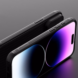 Nillkin CamShield Pro Magneettinen Suojakuori iPhone 15 Plus:lle kamerasuojalla - musta