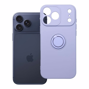 Silikoninen Suojakuori Renkaalla iPhone 17 PRO MAX:lle violetti