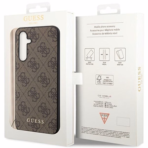 Guess 4G Charm Suojakuori Samsung Galaxy S23 FE:lle - ruskea