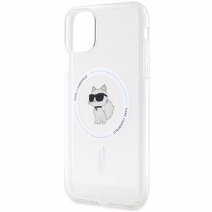 Karl Lagerfeld IML Choupette MagSafe suojakuori iPhone 11 / Xr:lle - läpinäkyvä