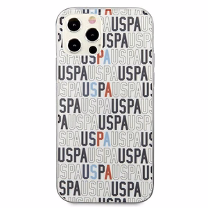 US Polo USHCP12MPCUSPA6 Logo Mania Collection suojakuori laitteelle iPhone 12 / 12 Pro 6.1", valkoinen