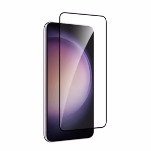 Puro Frame karkaistu lasi mustalla kehyksellä Samsung Galaxy S25+ / S24+ -puhelimelle