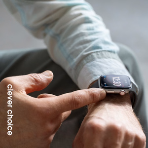 Crong Liquid strap for Apple Watch 44 / 45 / 46 / 49 mm, graphite