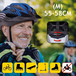 Dunlop säädettävä MTB-pyöräilykypärä, koko M, 55–58 cm, sininen ja musta
