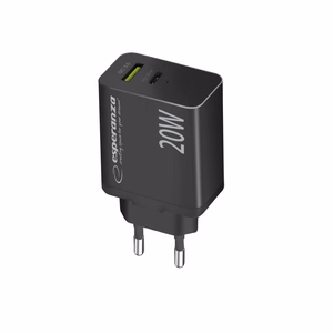 Esperanza EZC105K verkkolaturi 20 W musta