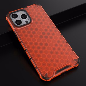 Honeycomb Asia panssari kansi TPU puskuri iPhone 13 Pro Max punainen