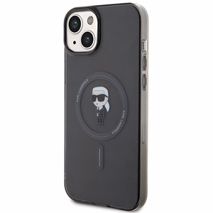Karl Lagerfeld IML Ikonik MagSafe Suojakuori iPhone 15 Plus:lle - musta