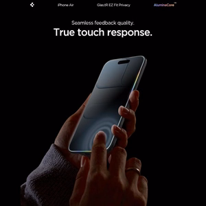 Spigen Glas.TR EZ Fit 2-pack privacy glass for iPhone 17 Air