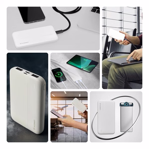 Wozinsky powerbank Li-Po 10000mAh 2 x USB valkoinen (WPBWE1)